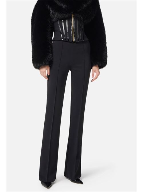 Lightweight crepe trousers with jewel chain ELISABETTA FRANCHI | PA14157E2.110